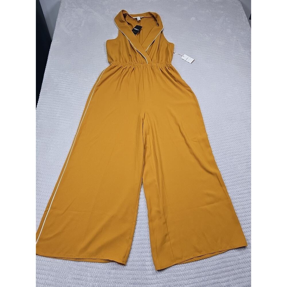 Forever 21 Golden Sleeveless Jumpsuit